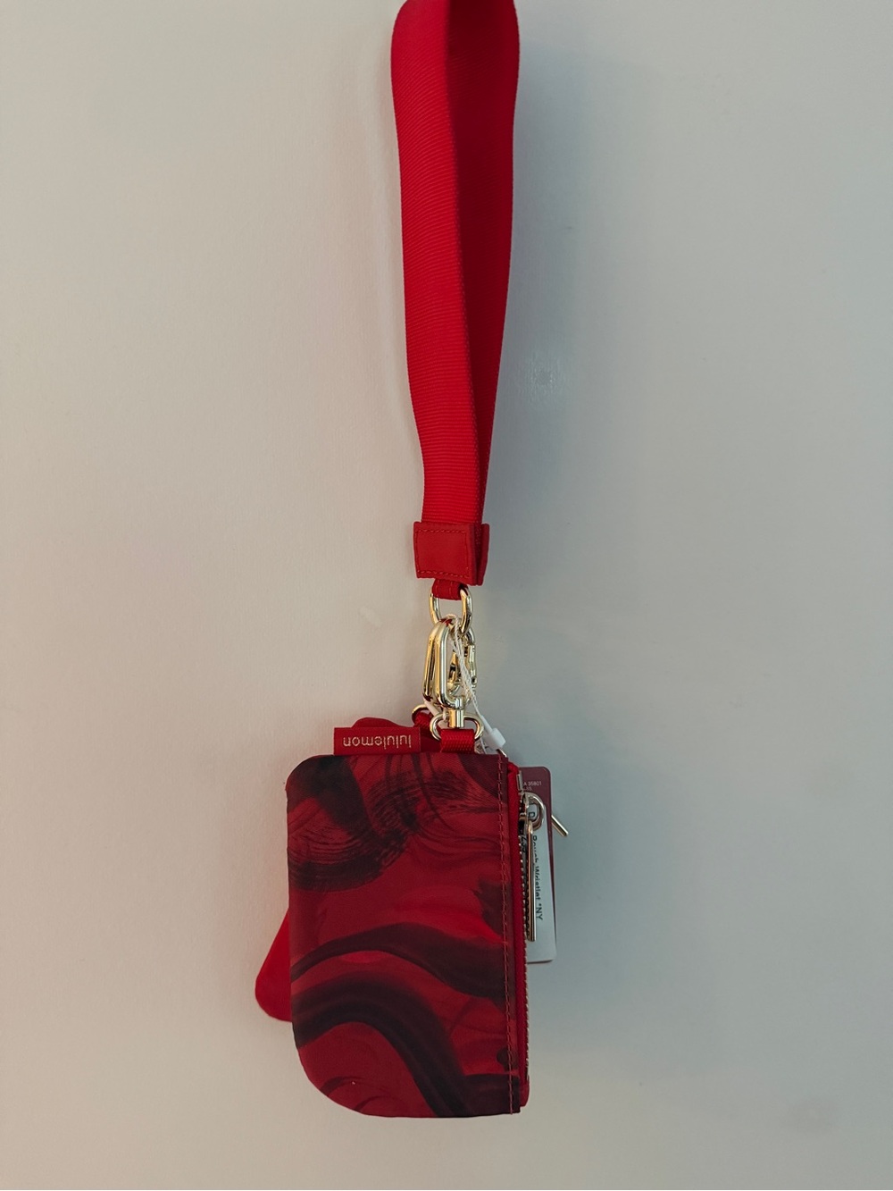 Lululemon Lunar New Year Dual Pouch Wristlet - Lunar Plumes Mini Red Multi NWT - Picture 3 of 5